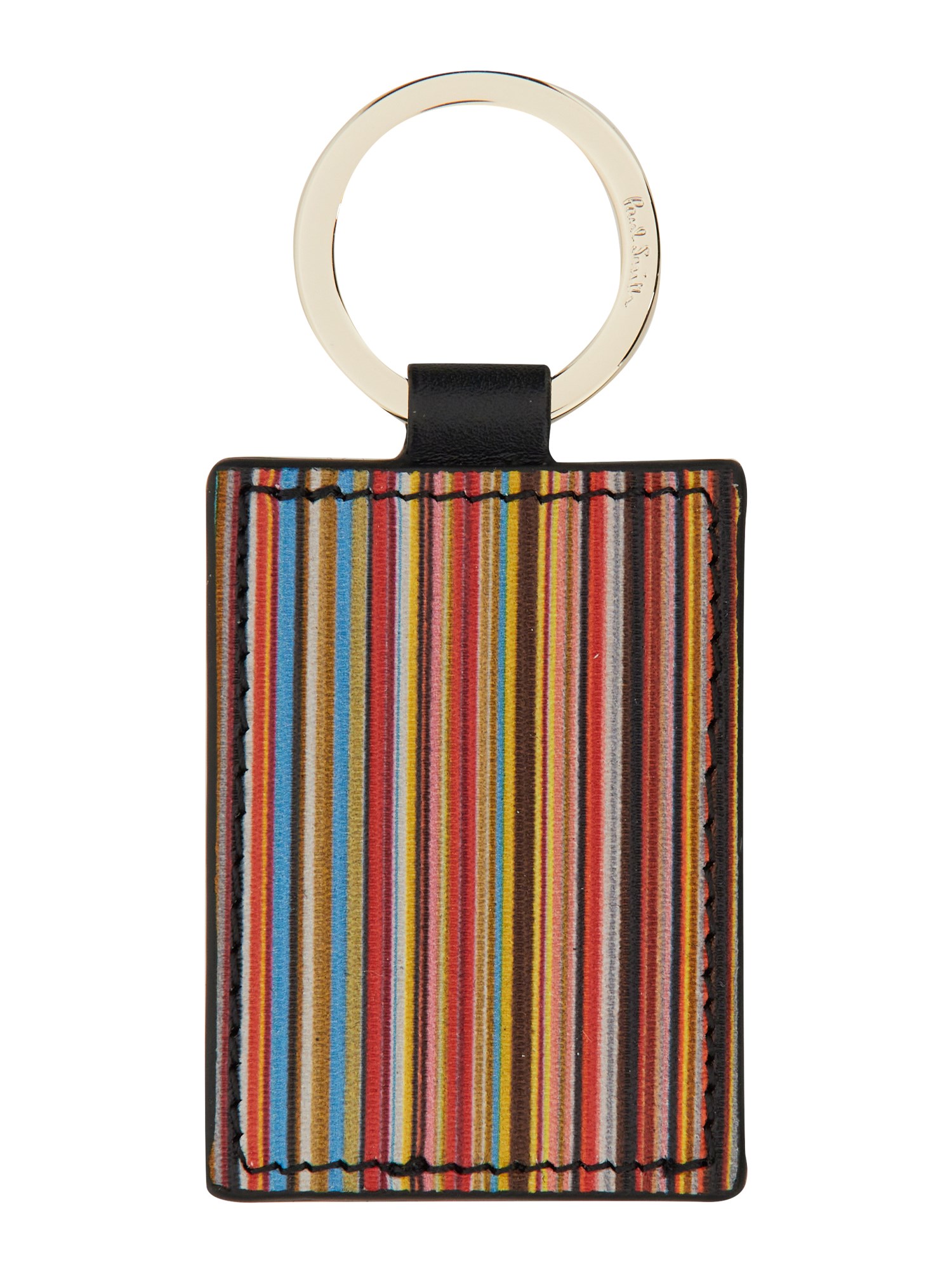 Paul Smith Leather Key Ring In Black