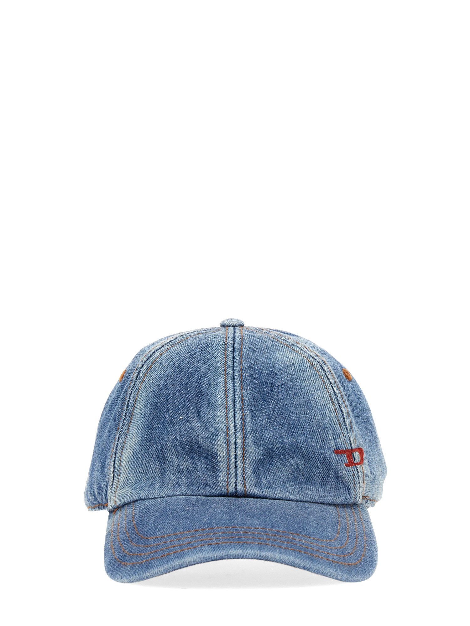 Diesel Baseball Cap In Denim In Denim