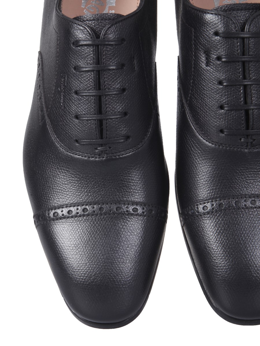 Shop FERRAGAMO Riley Leather Oxfords