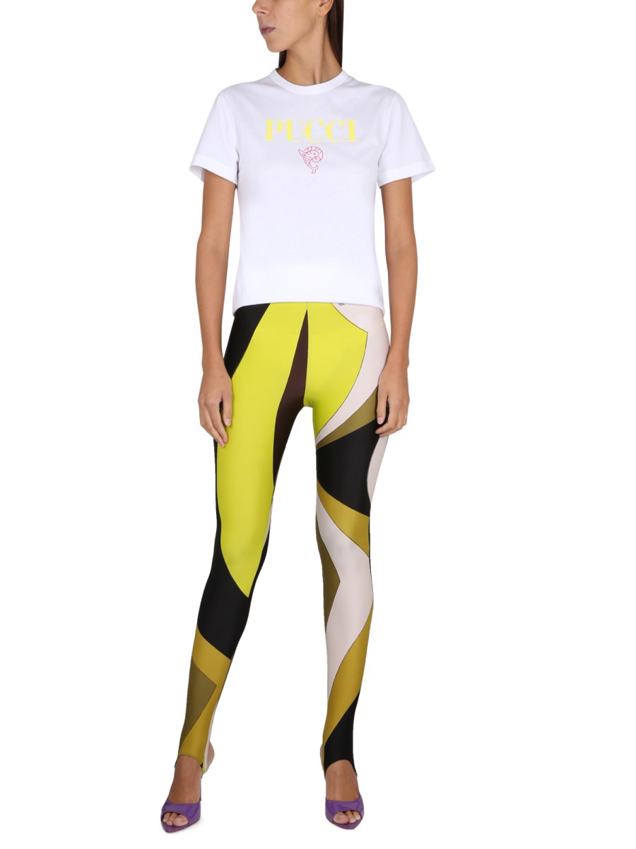 PUCCI - LYCRA LEGGINGS WITH PRINT - Eleonora Bonucci