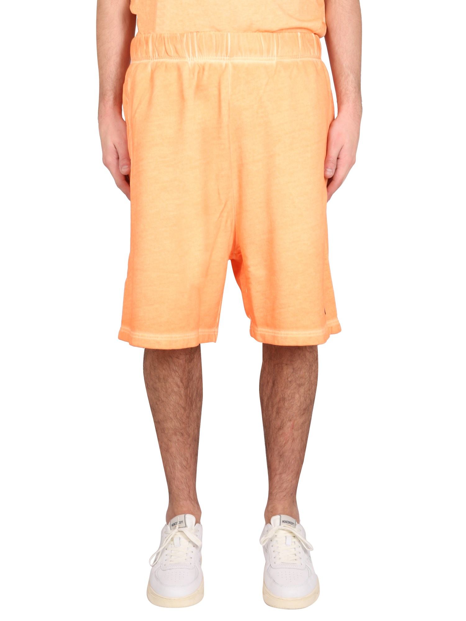 Marcelo Burlon County Of Milan Marcelo Burlon Sunset Cross Shorts In Orange