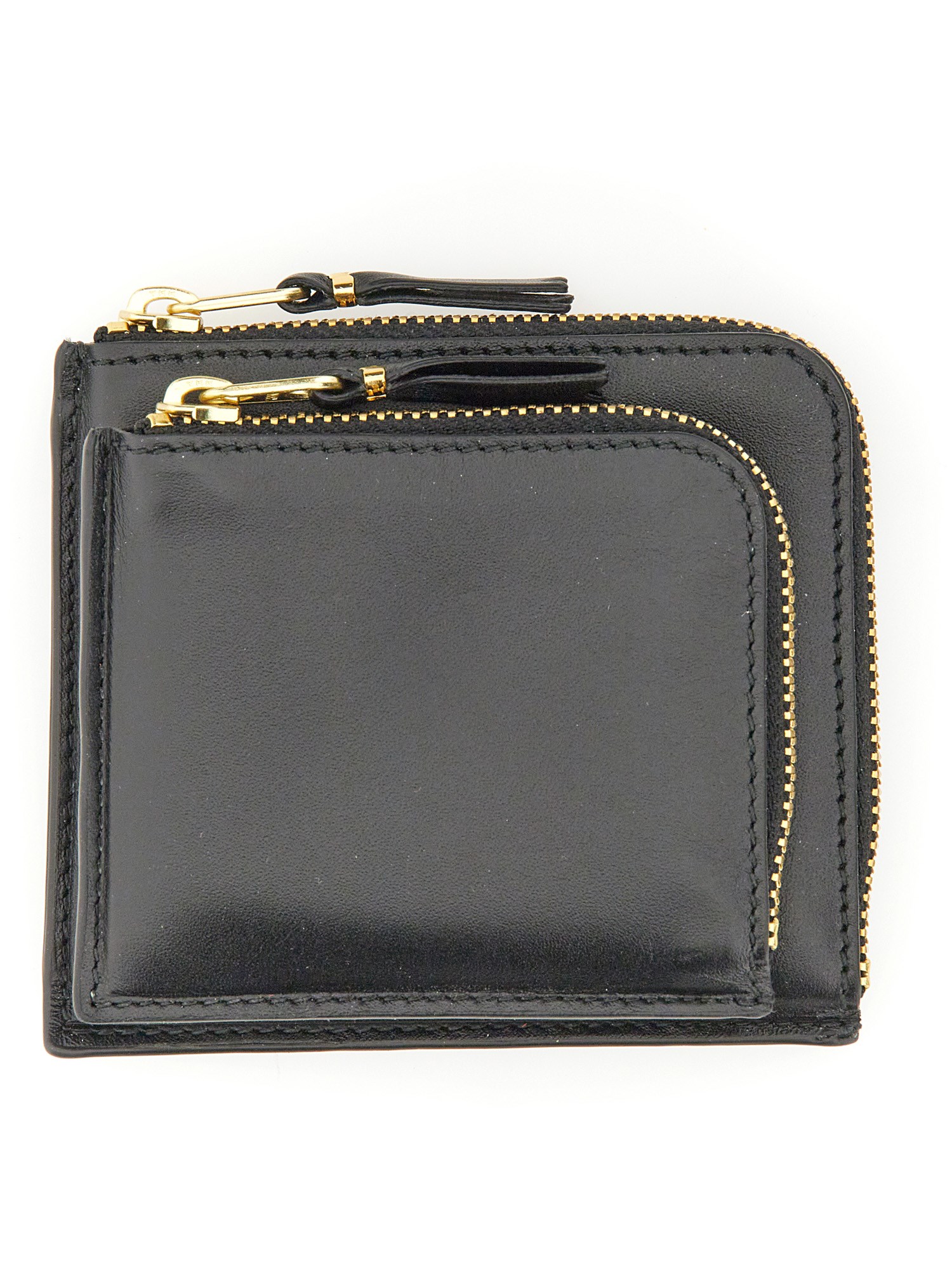 Comme Des Garçons Small Zipped Wallet In Black