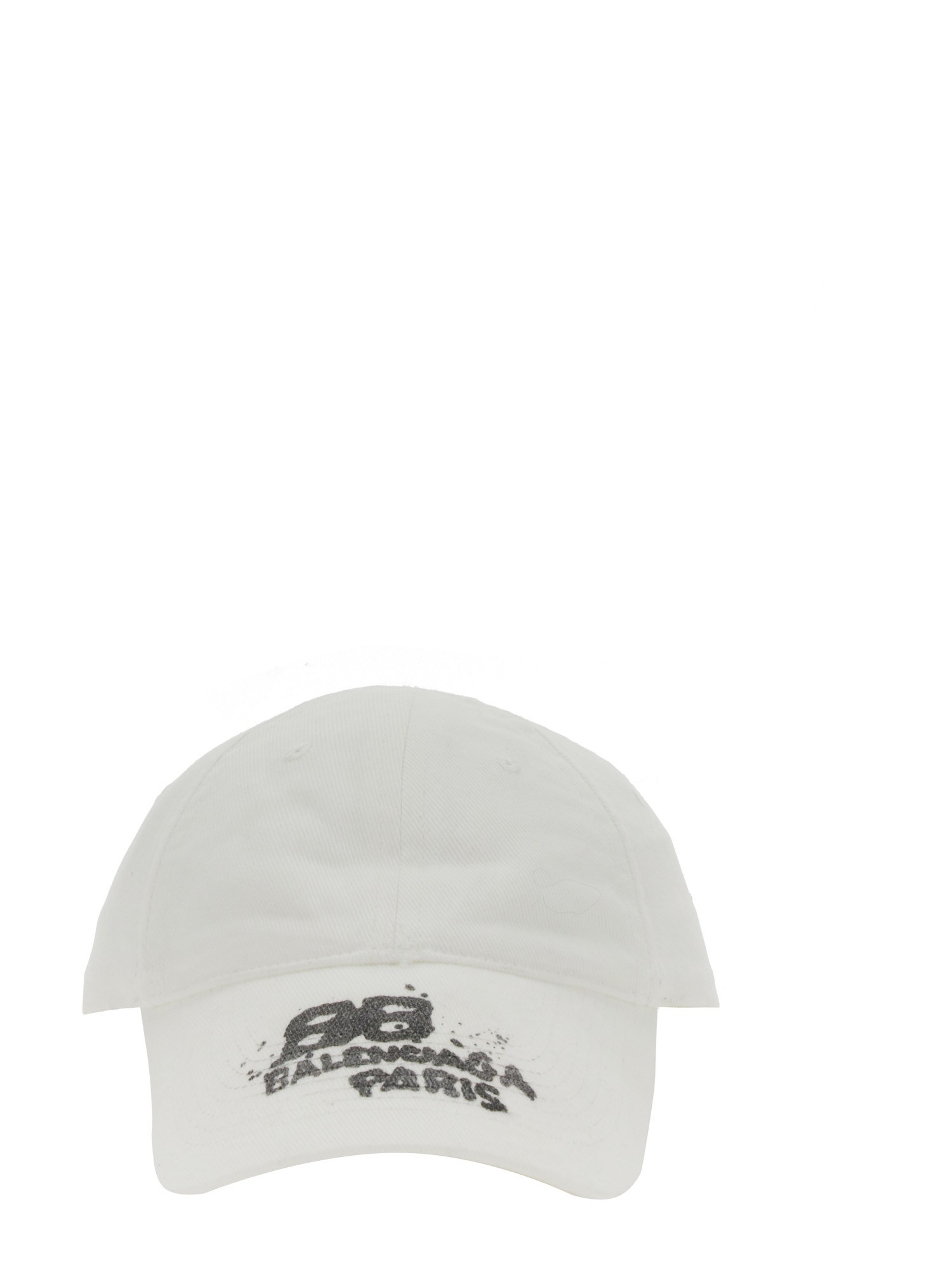 Shop Balenciaga Hat Hand Drawn Icon In White