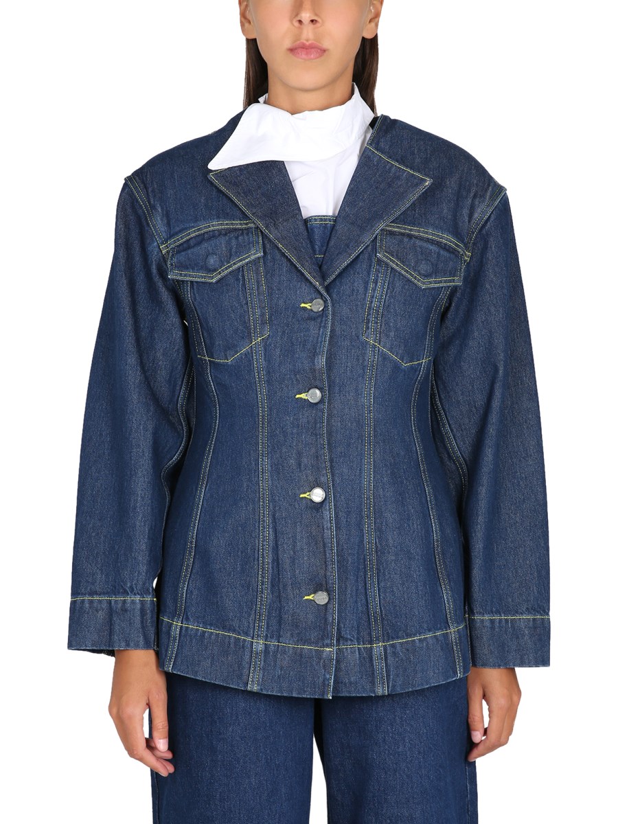 Ganni on sale denim jacket