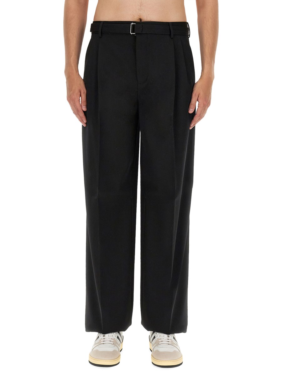 LANVIN PANTALONE WIDE LEG IN LANA