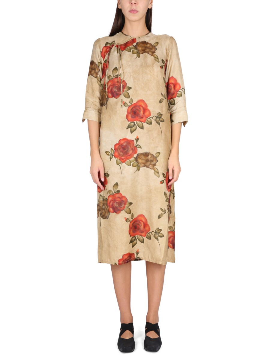 UMA WANG - VISCOSE BLEND "AGINA" DRESS - Eleonora Bonucci