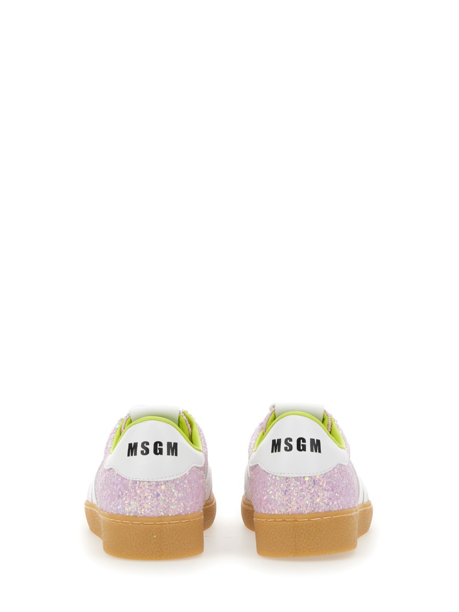 MSGM - RETRO SNEAKER WITH GLITTER - Eleonora Bonucci