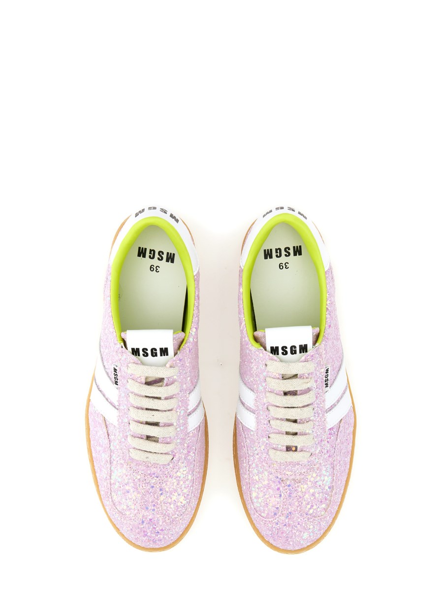 MSGM - RETRO SNEAKER WITH GLITTER - Eleonora Bonucci