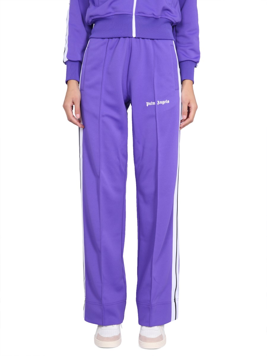 PALM ANGELS technical jersey tracksuit pants with Monogram logo