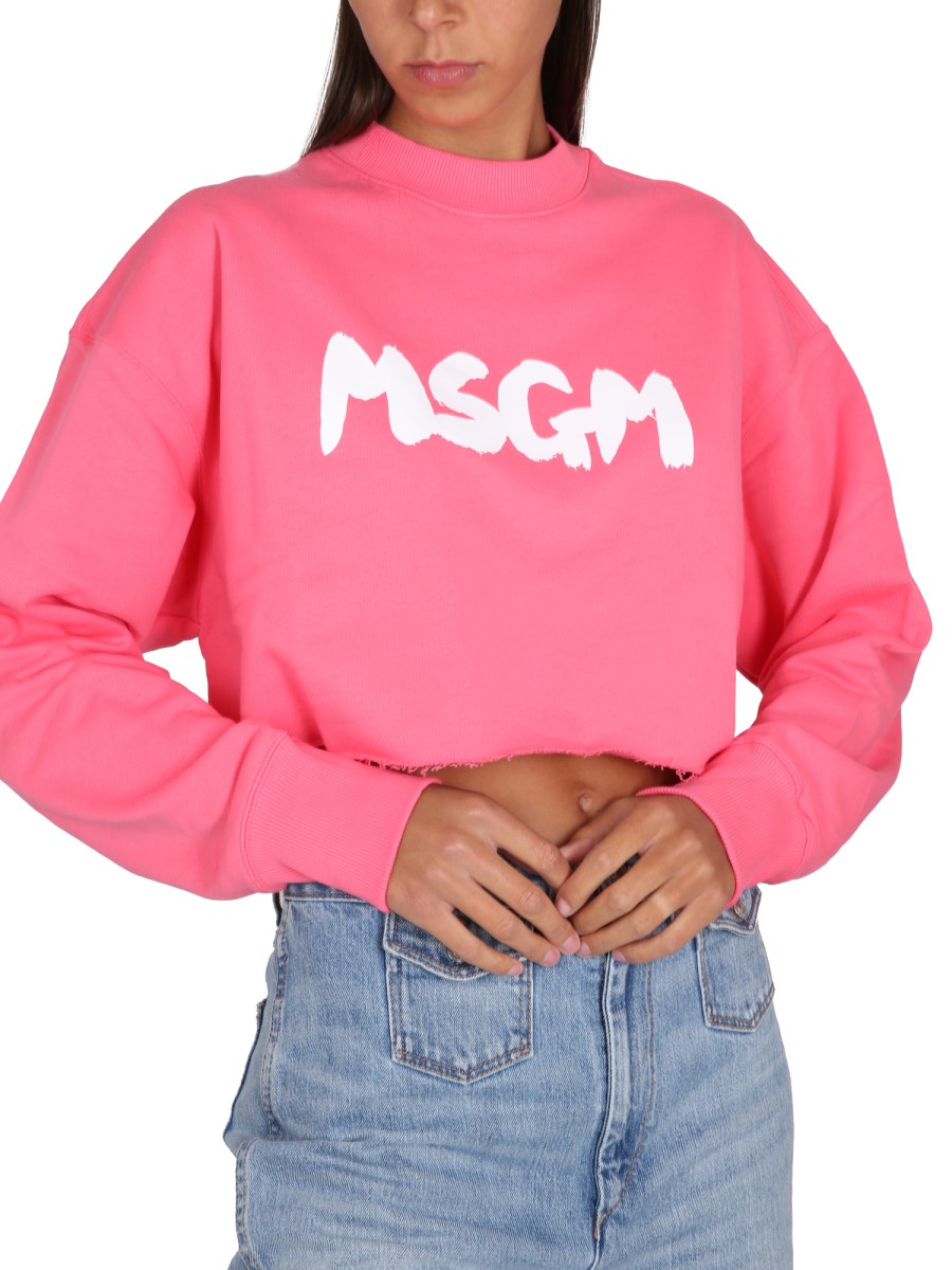 Msgm on sale pink sweatshirt