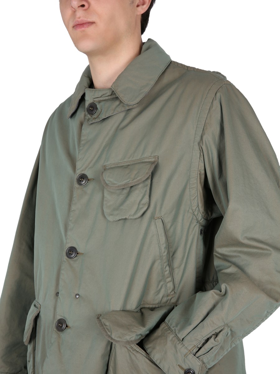 Maison margiela padded discount cotton poplin military shirt