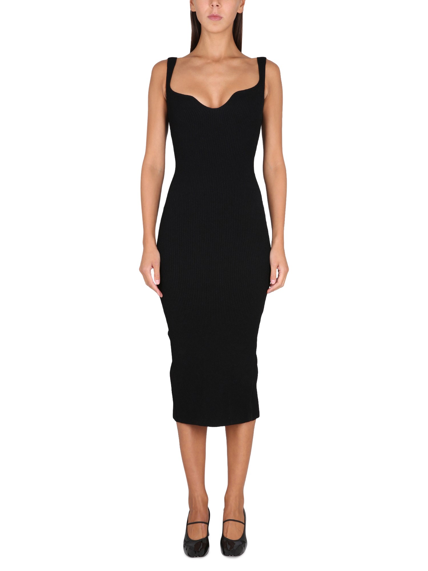 Khaite Nina Dress In Black | ModeSens