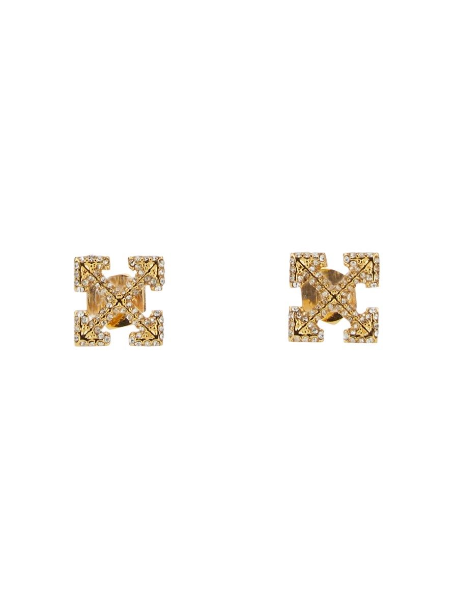 Off-White Arrows stud earrings - Gold