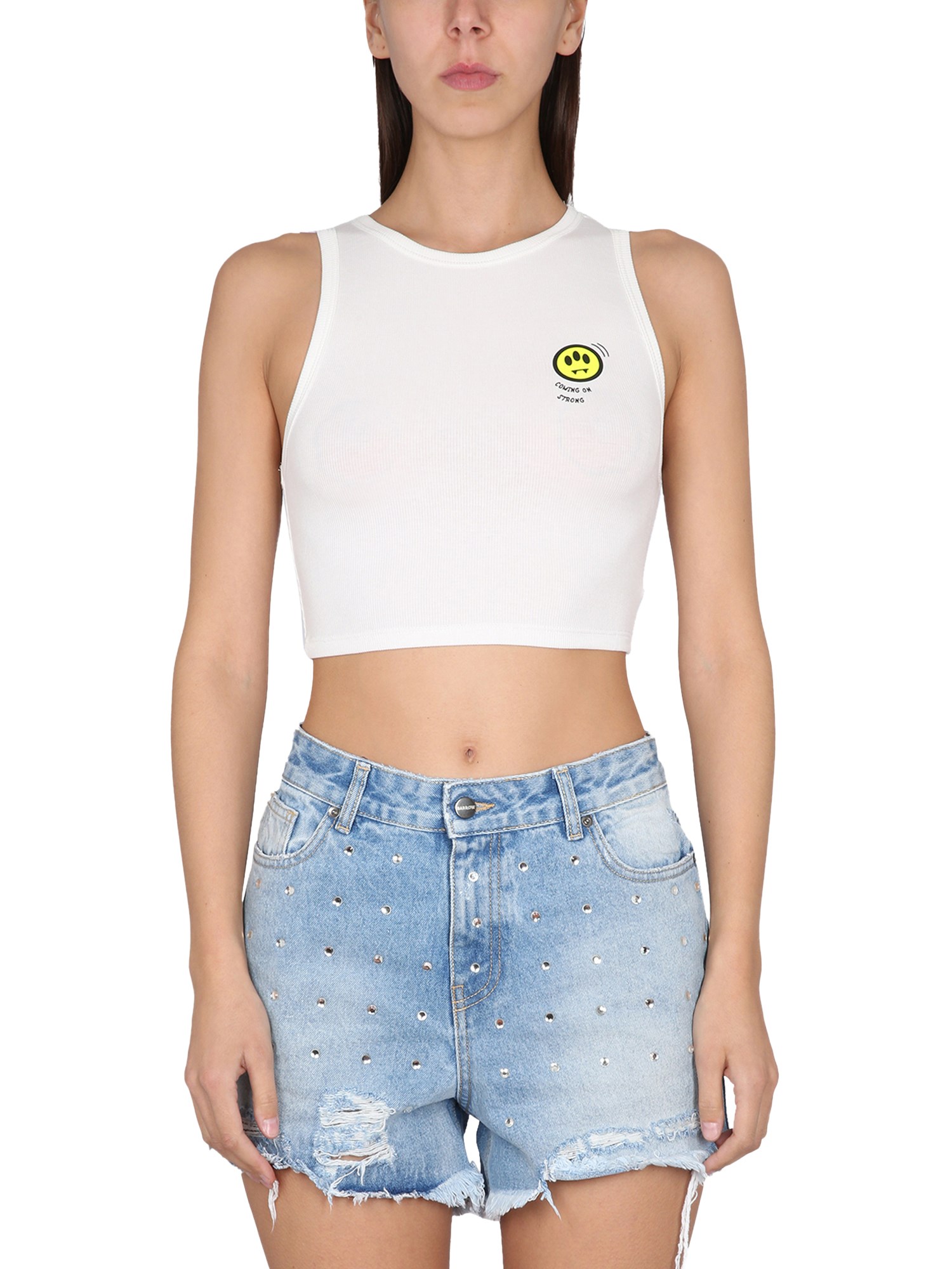 Shop Barrow Tank Top With Logo In White