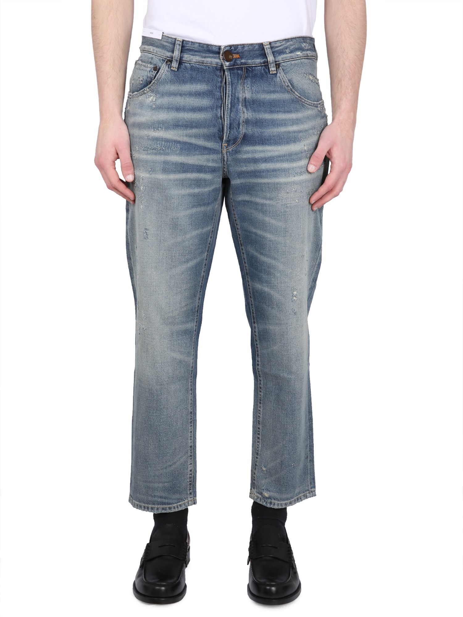 Pt Torino Relaxed Fit Denim Jeans In Blue
