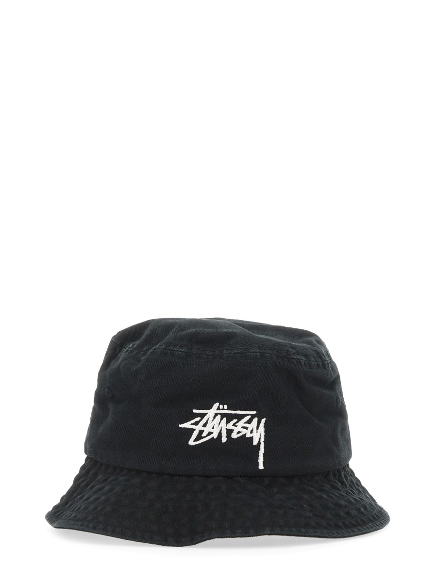 STUSSY CAPPELLO BUCKET IN COTONE CON LOGO