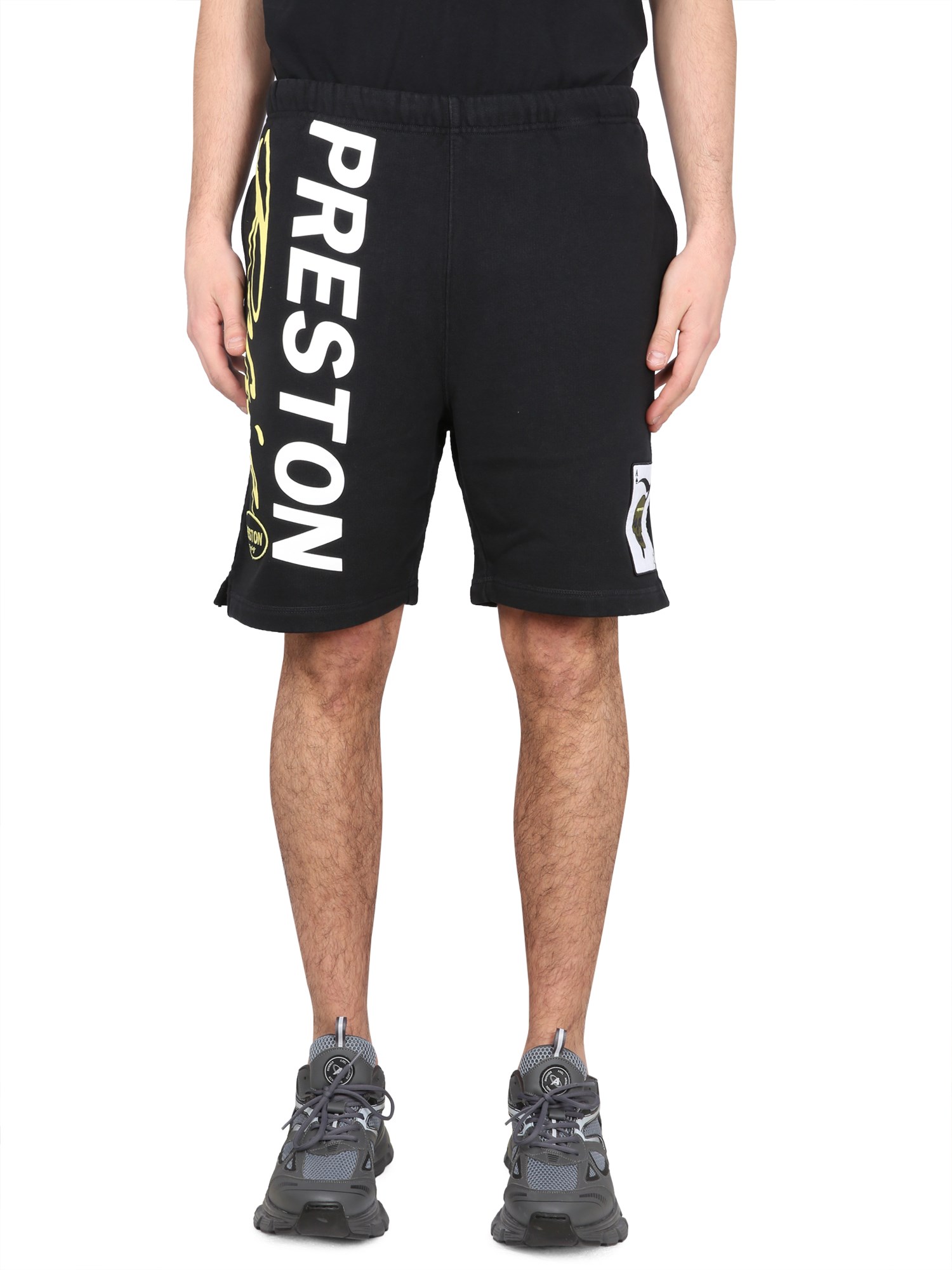 HERON PRESTON BERMUDA WITH LOGO PRINT