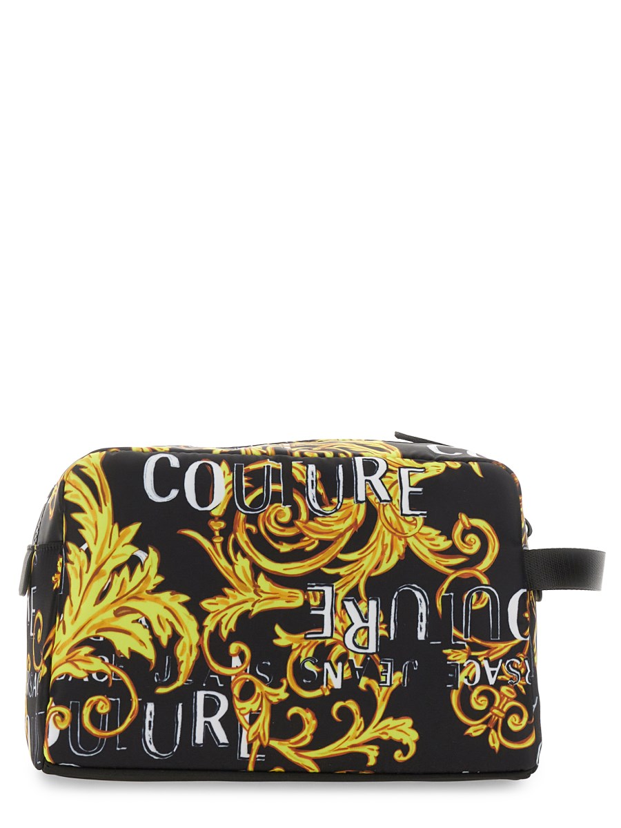 VERSACE JEANS COUTURE NYLON CLUTCH BAG WITH BAROQUE PRINT Eleonora Bonucci