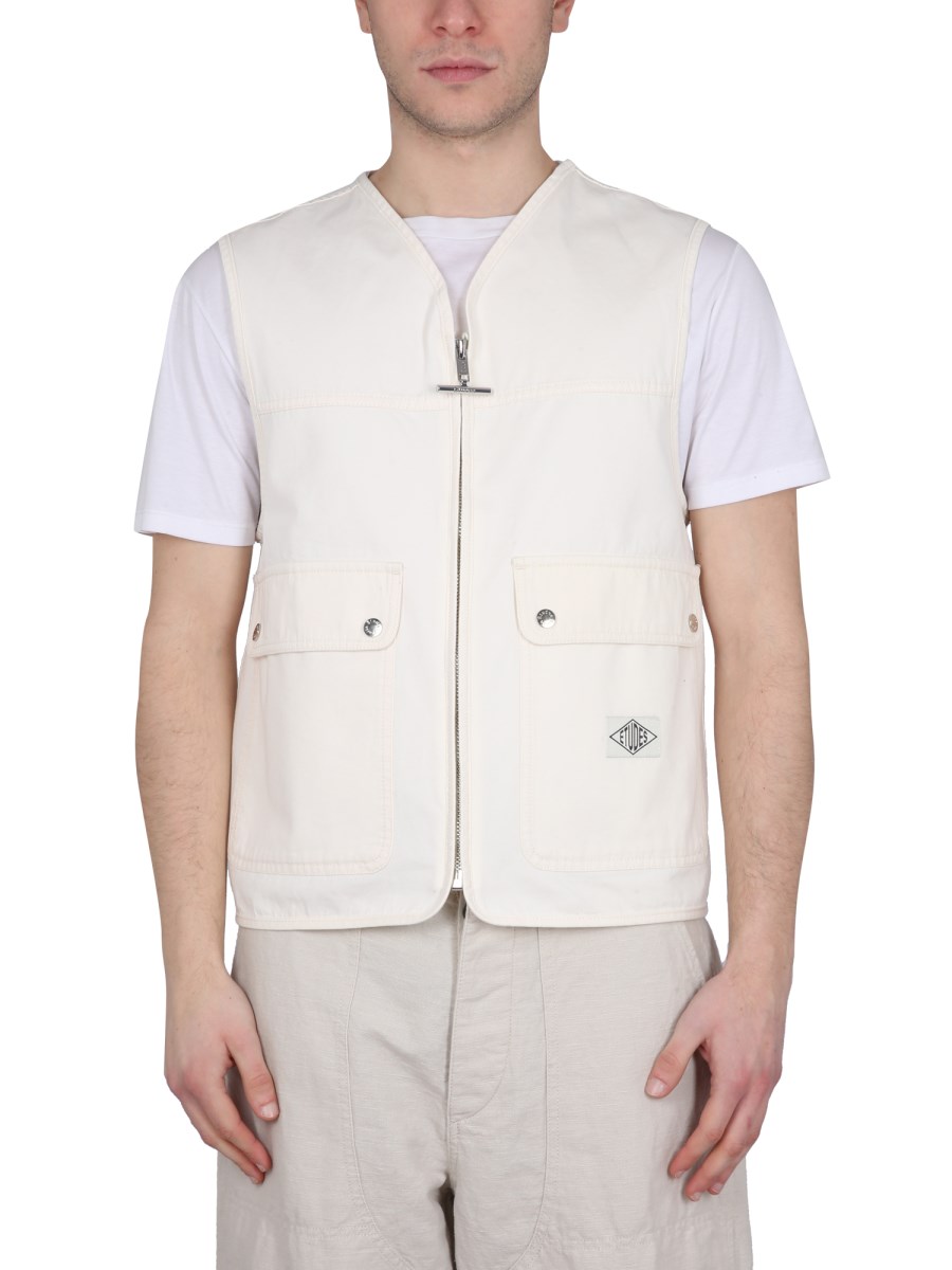 ÉTUDES GILET IN COTONE CON LOGO