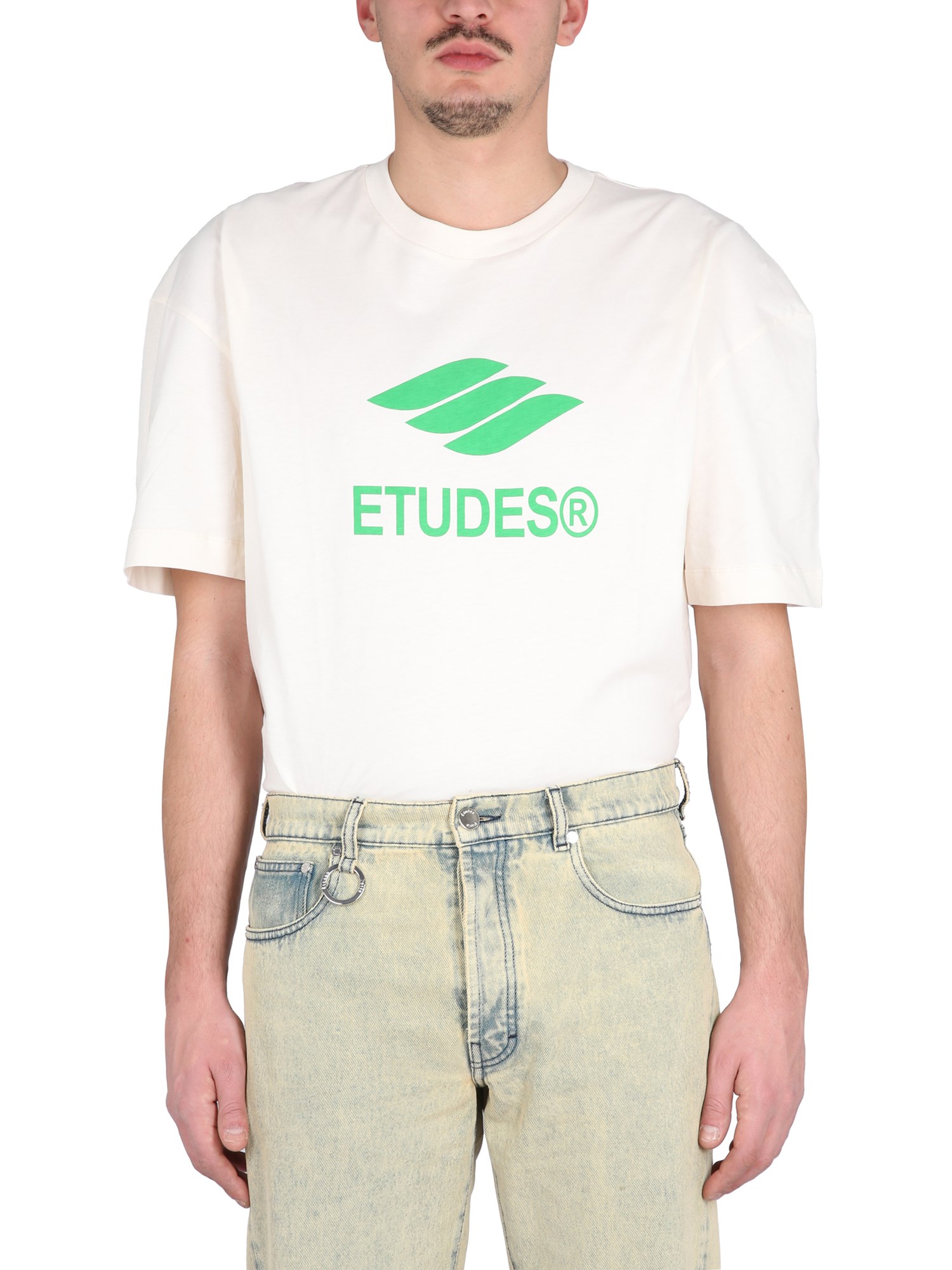 Etudes Studio T-shirt With Logo In White
