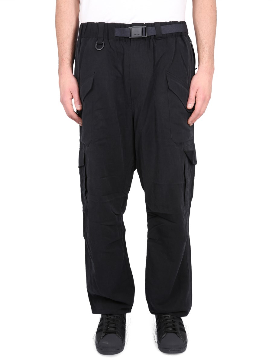 Pants and jeans Y-3 Utility Cuffed Cargo Pants Black