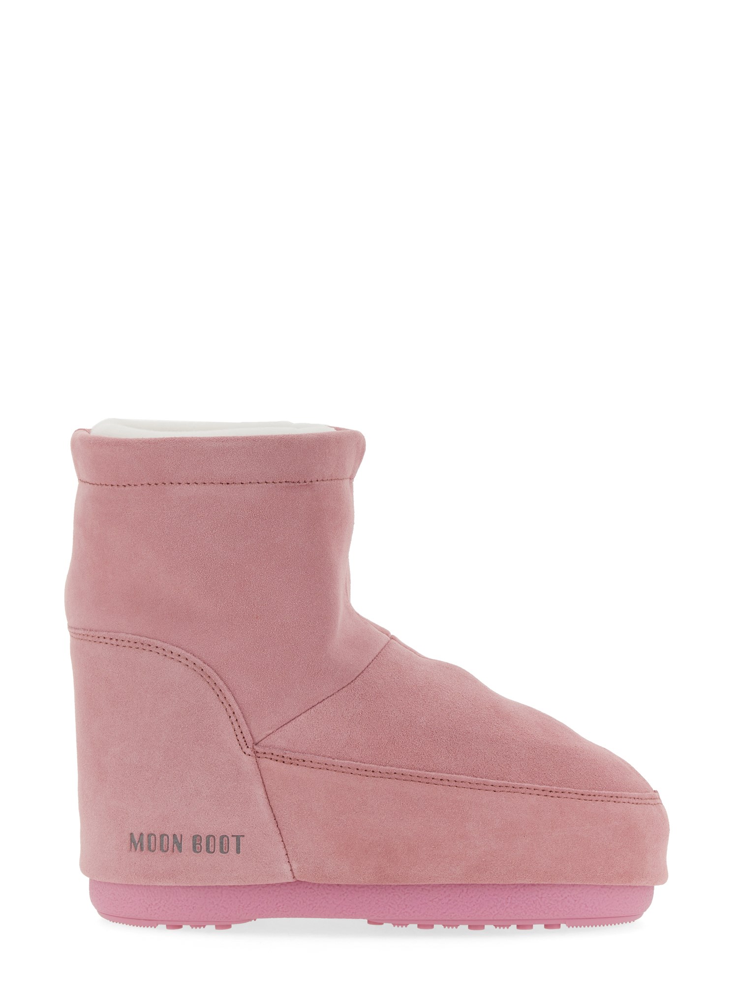 Moon Boot Icon Low Suede Snow Boots In Pink