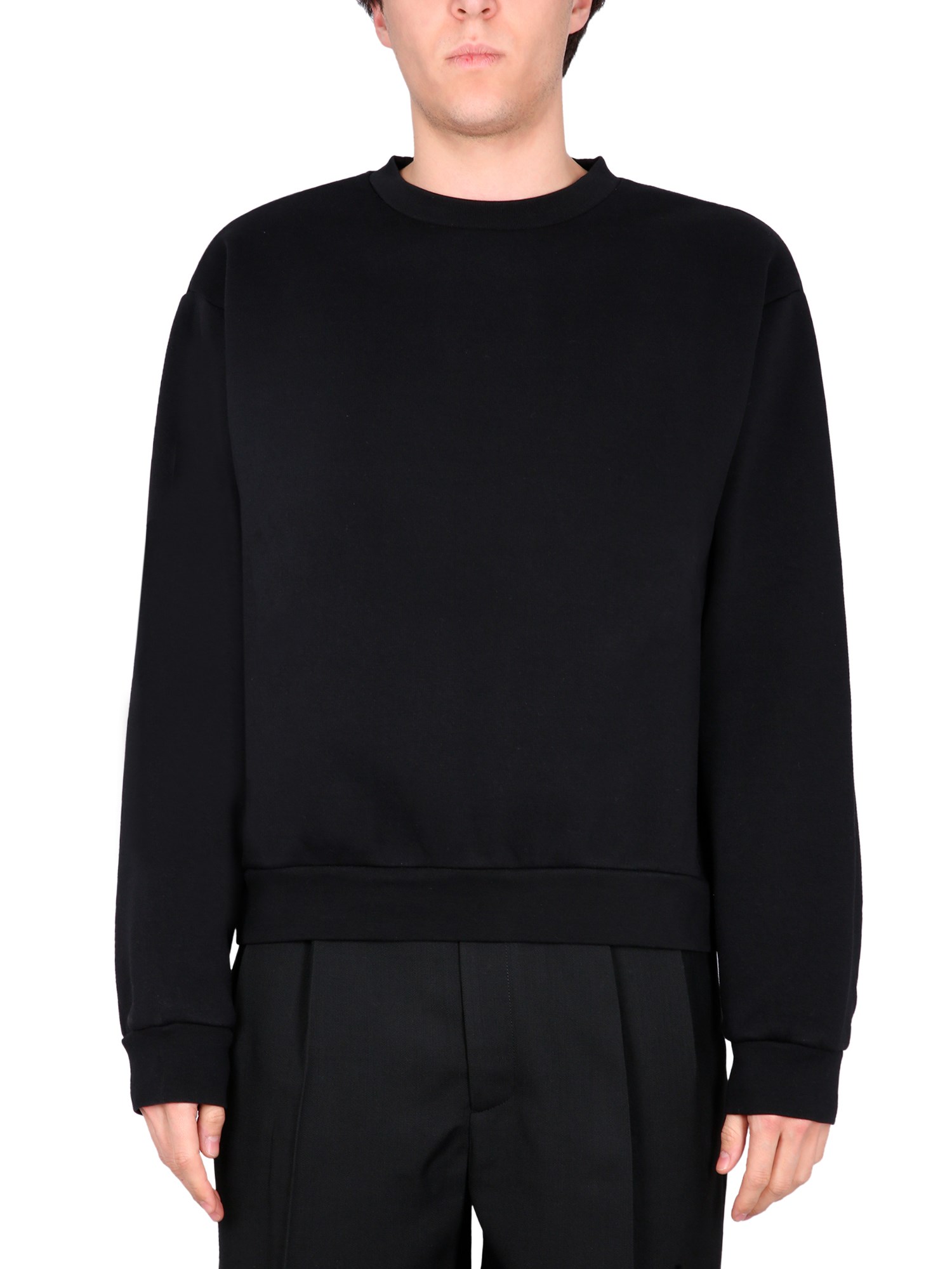 Acne Studios Cotton Sweatshirt In Black