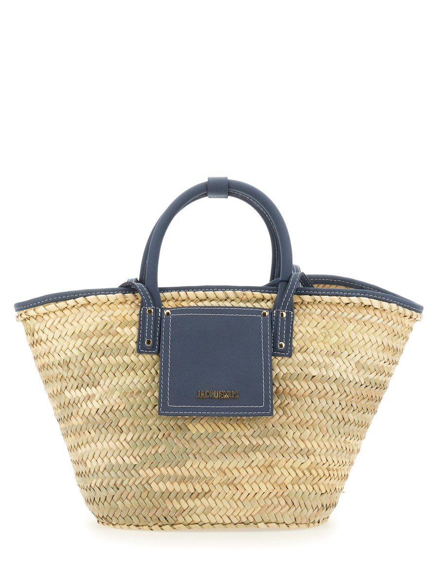 jacquemus woven straw bag