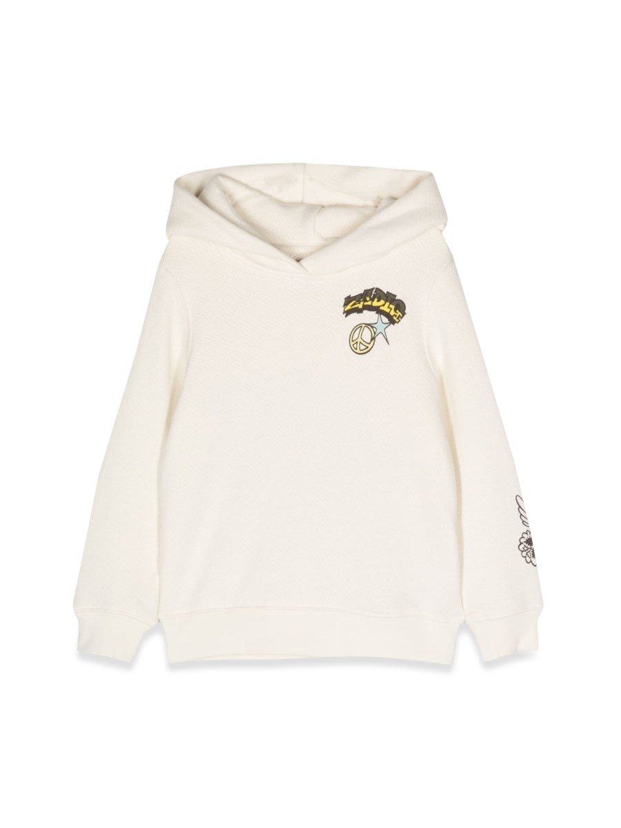 FELPA CON CAPPUCCIO PATCH