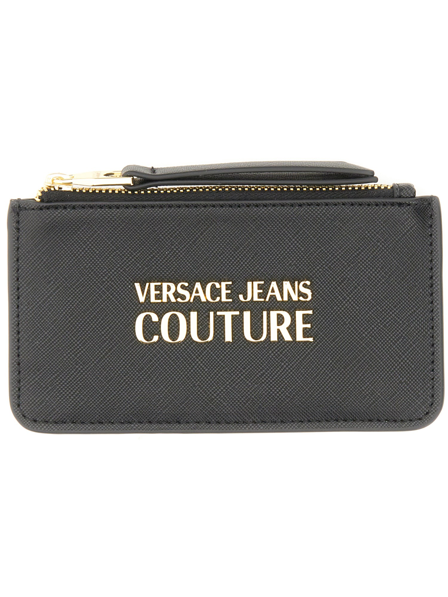 Versace Jeans Couture Zippered Card Holder In Black | ModeSens