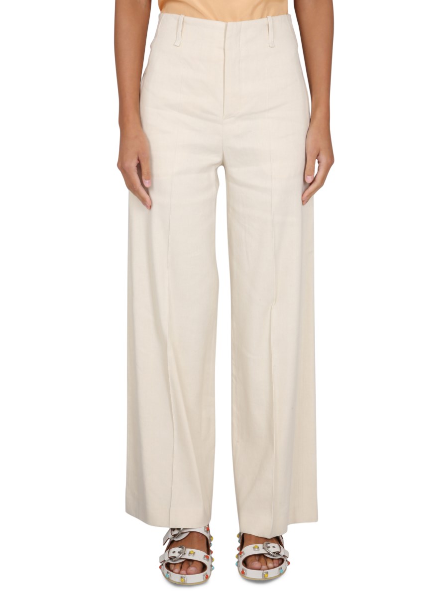 Theory white hot sale linen pants