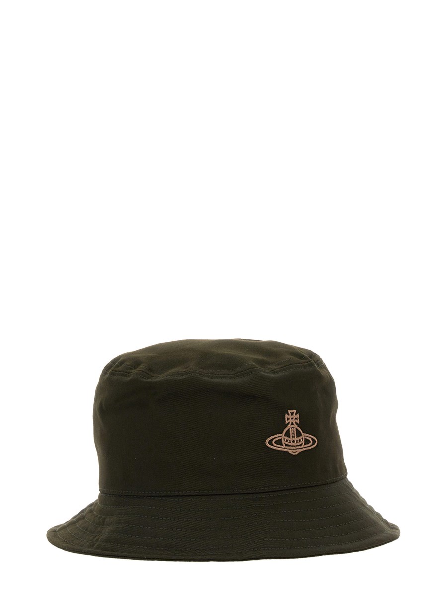 CAPPELLO BUCKET CON RICAMO LOGO 