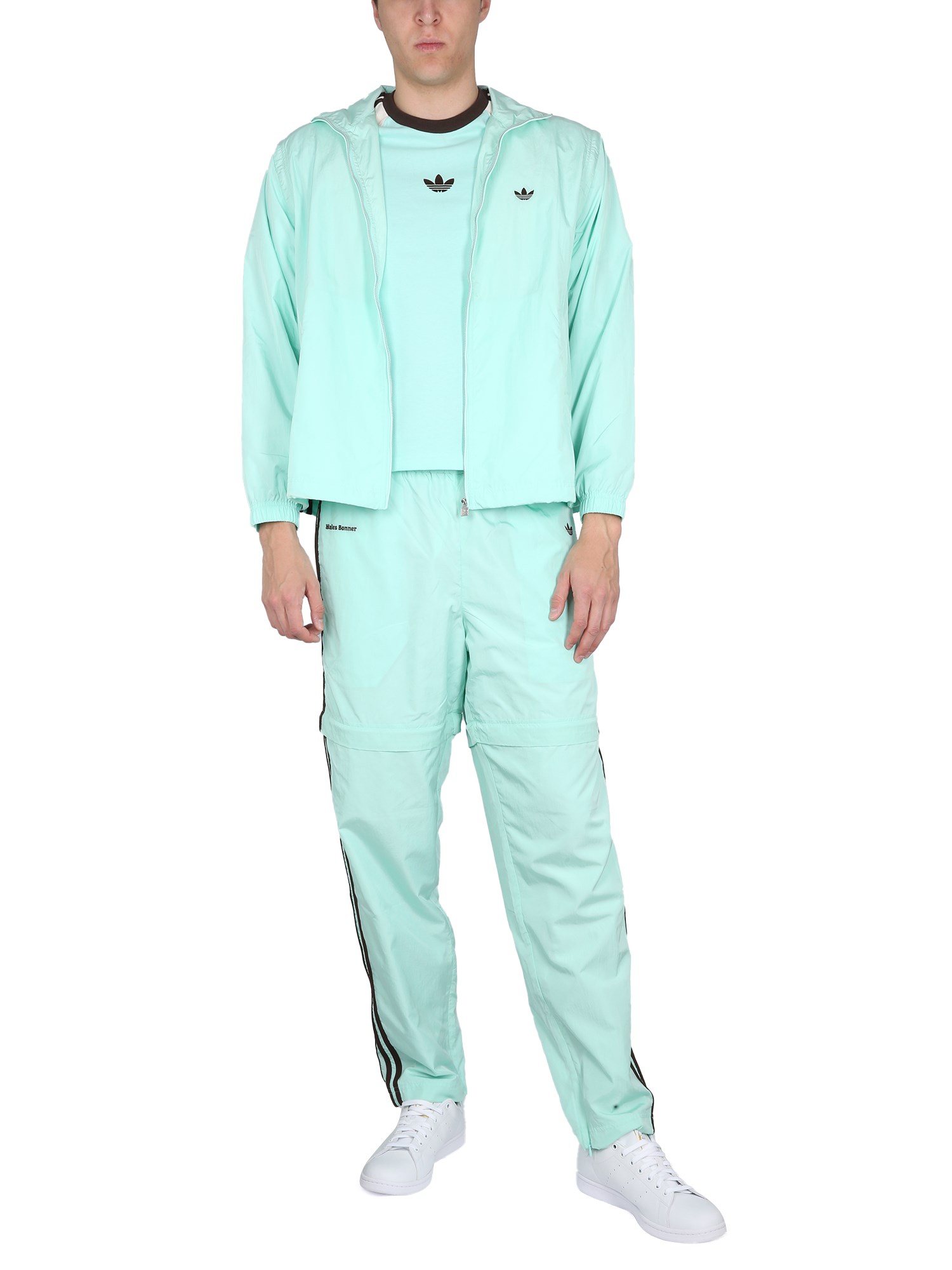 Shop Adidas X Wales Bonner Sweatshirt With Logo In Azure