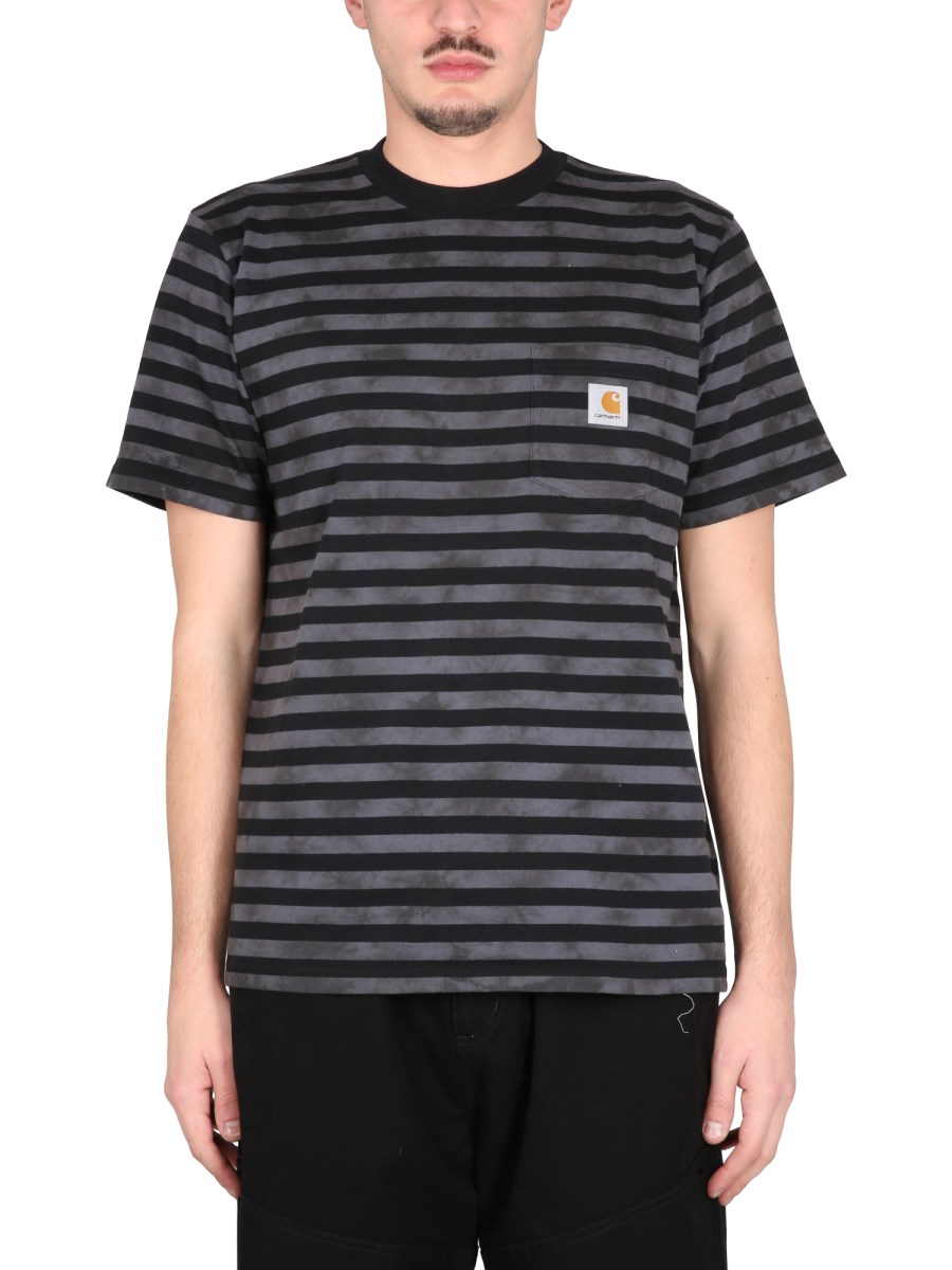 CARHARTT WIP T-SHIRT IN JERSEY DI COTONE CON LOGO