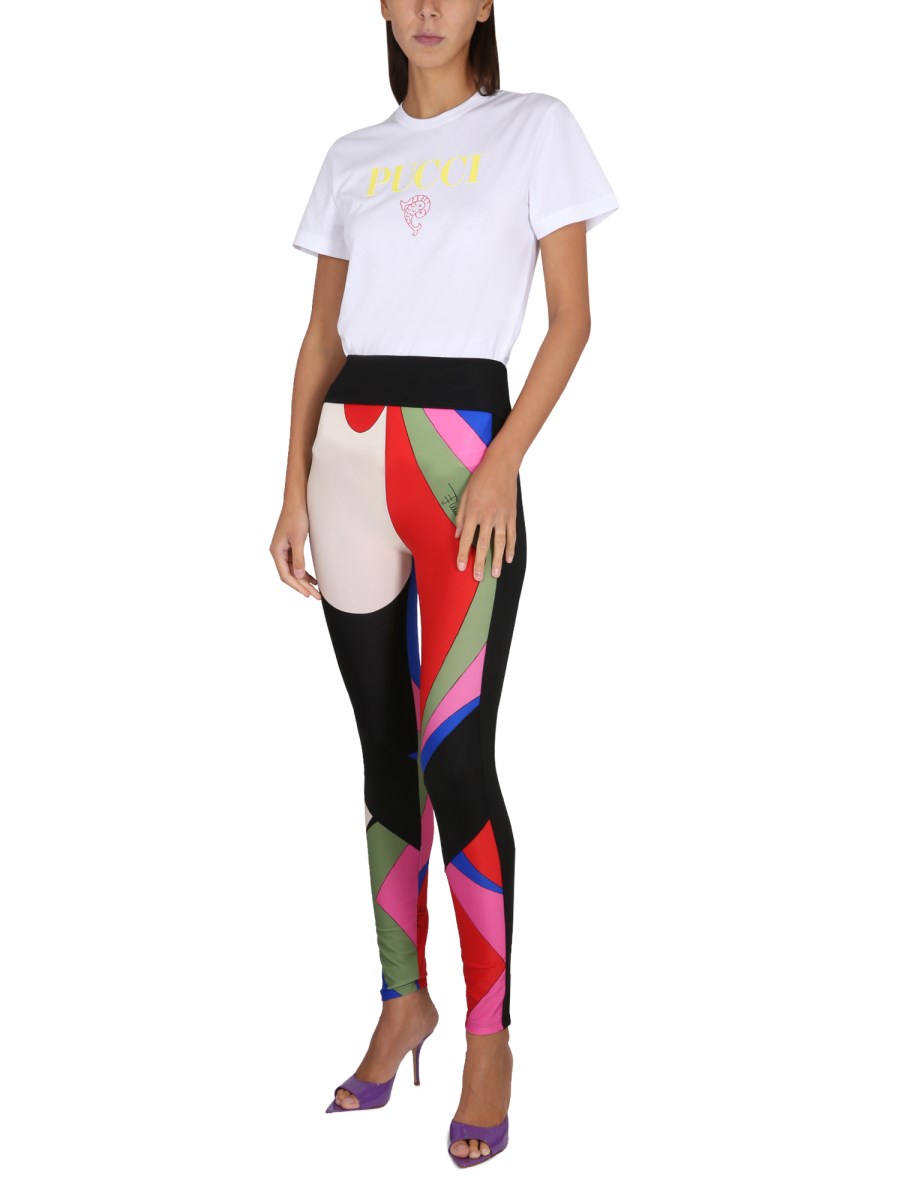 PUCCI - LYCRA LEGGINGS WITH PRINT - Eleonora Bonucci