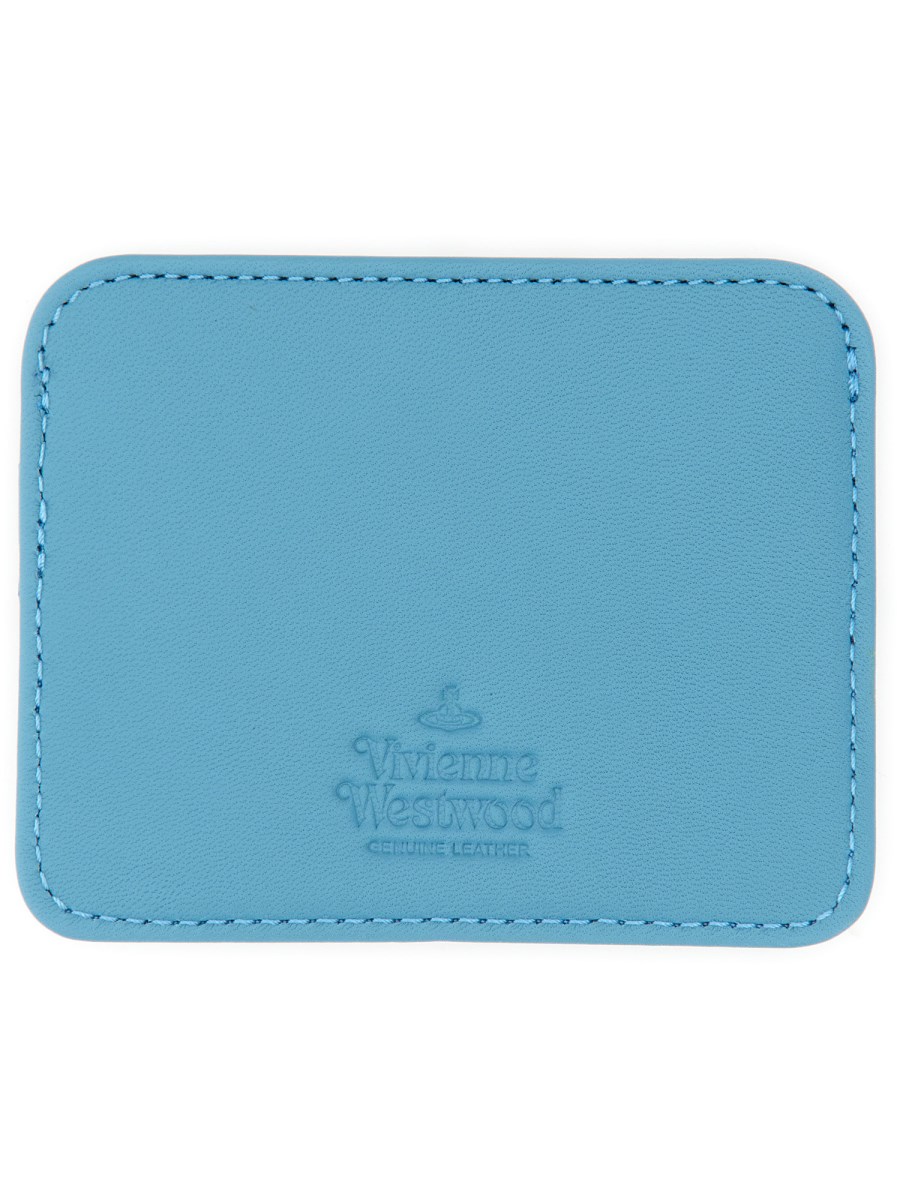 アクセサリーその他 VIVIENNE WESTWOOD Orb Plaque Card Holder Blue VIVIENNE WESTWOOD Orb Plaque Card Holder Blue