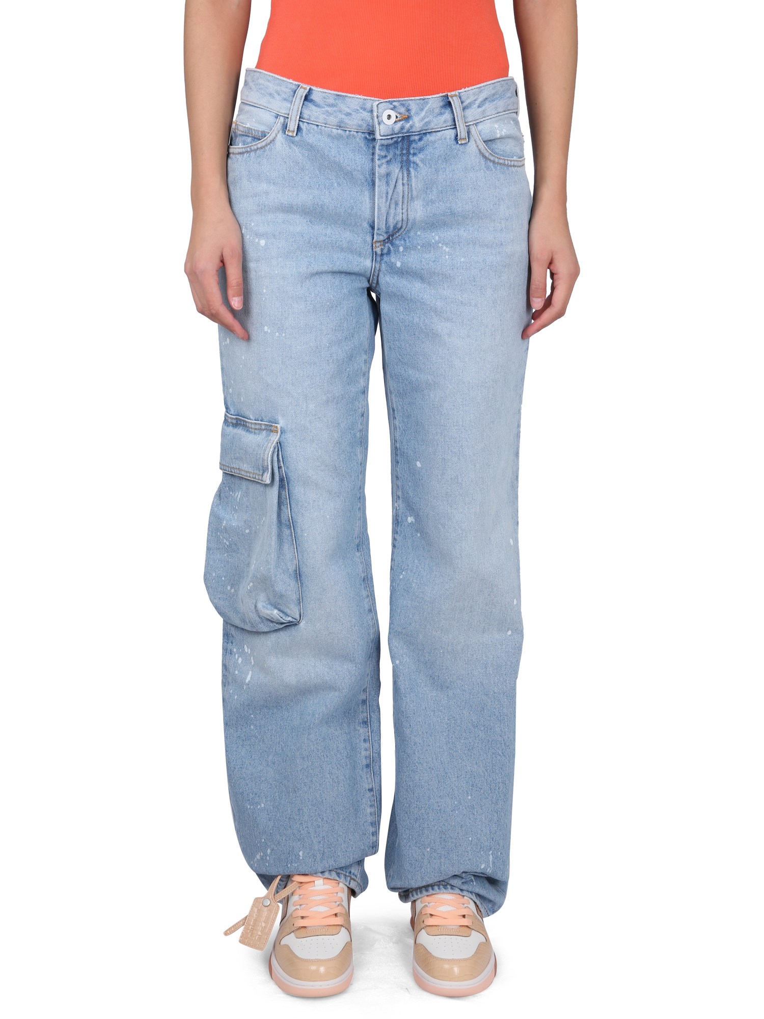 Shop Off-white Jeans Toybox In Azure