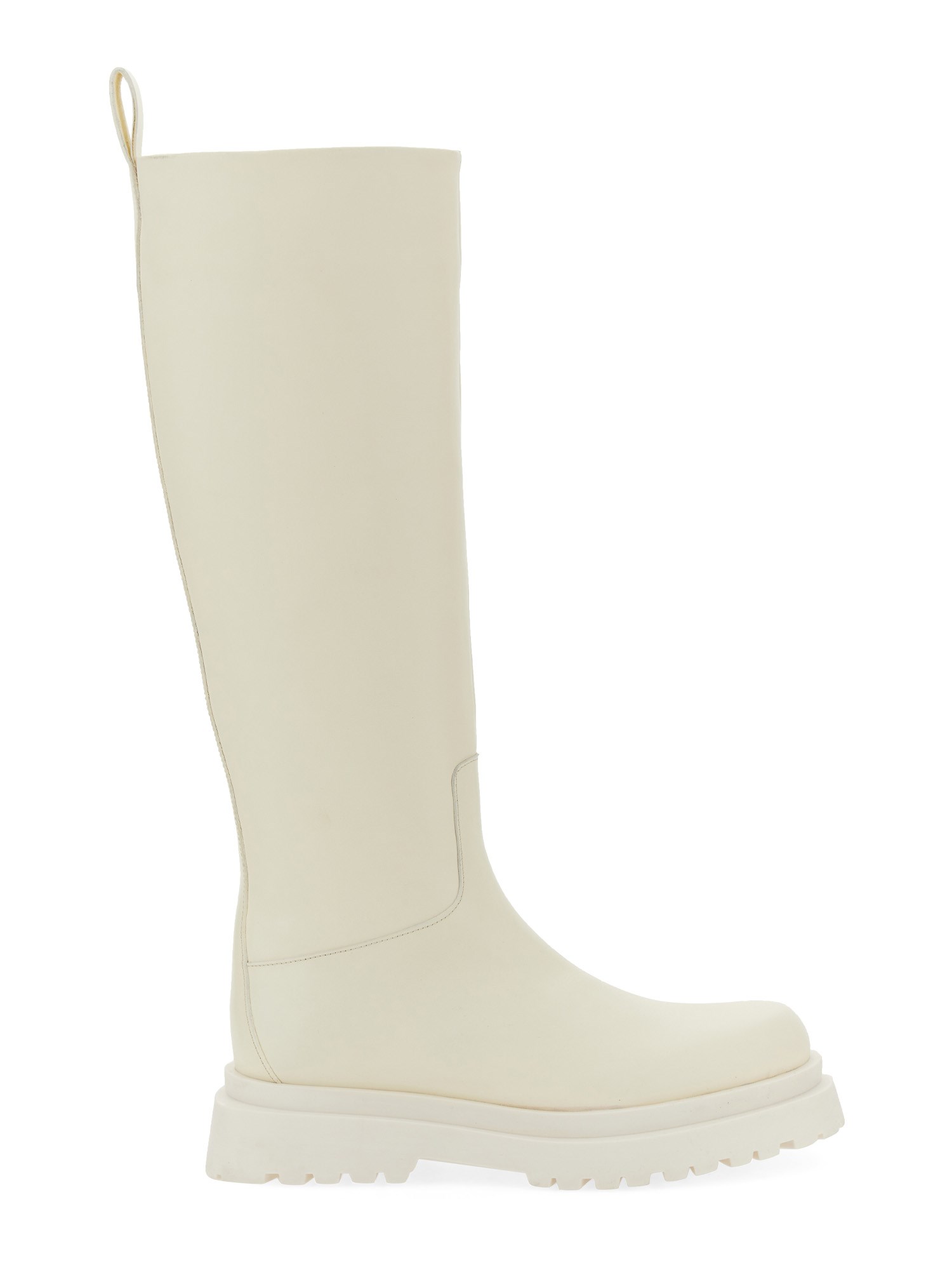 Shop Leonie Hanne X Liu Jo Leather Boot In White