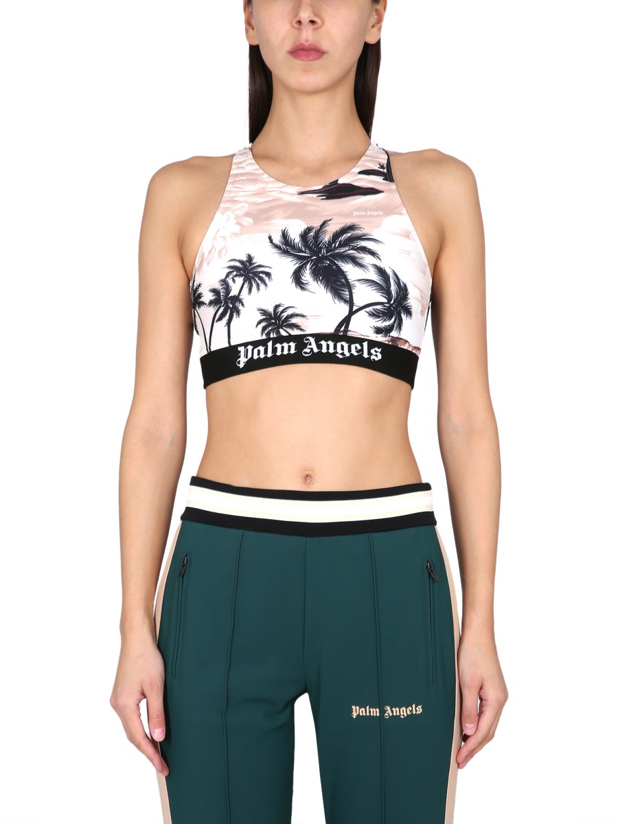 PALM ANGELS - SUNSET PALM SPORTS TOP - Eleonora Bonucci