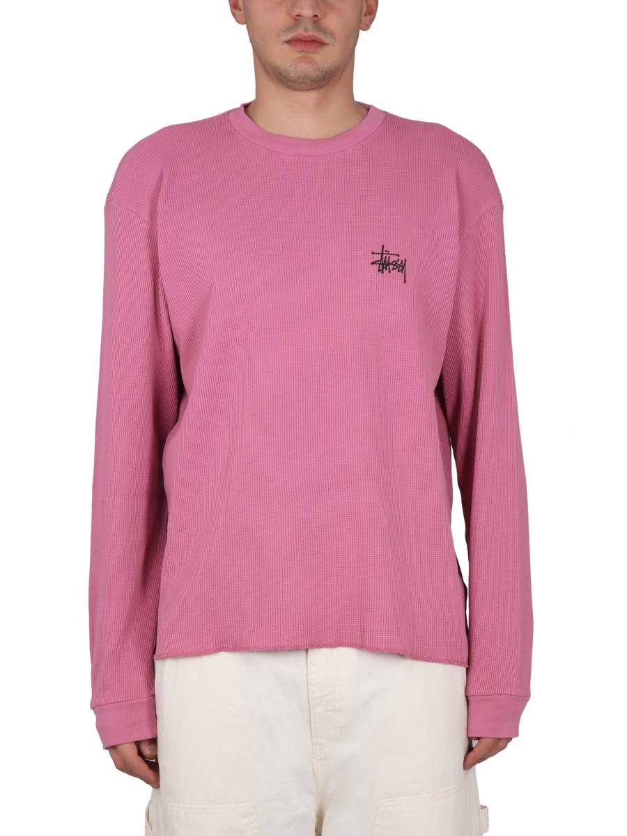 Pink shop stussy crewneck