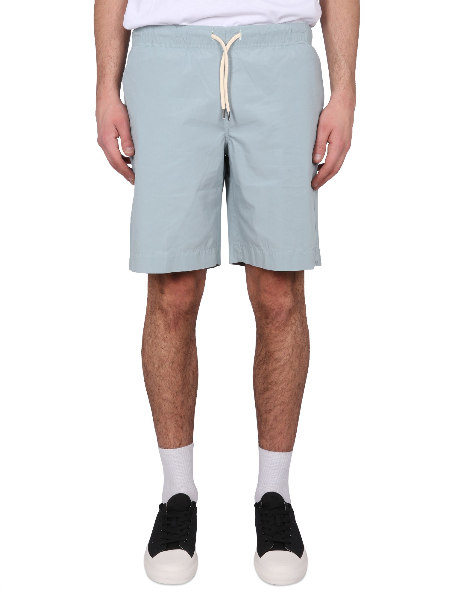 Ps By Paul Smith Cotton Shorts In Azure