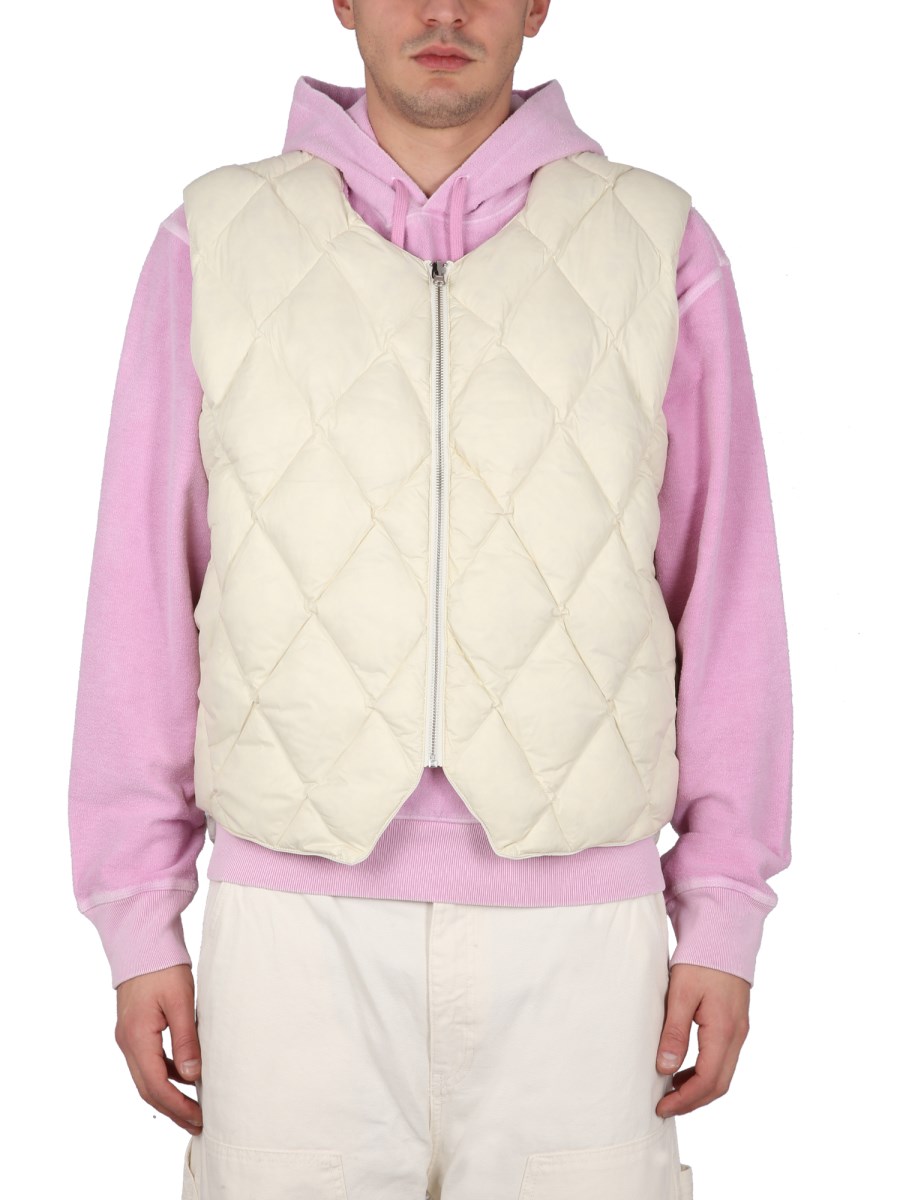 STUSSY REVERSIBLE QUILTED VEST Mジャケット/アウター - ダウンベスト