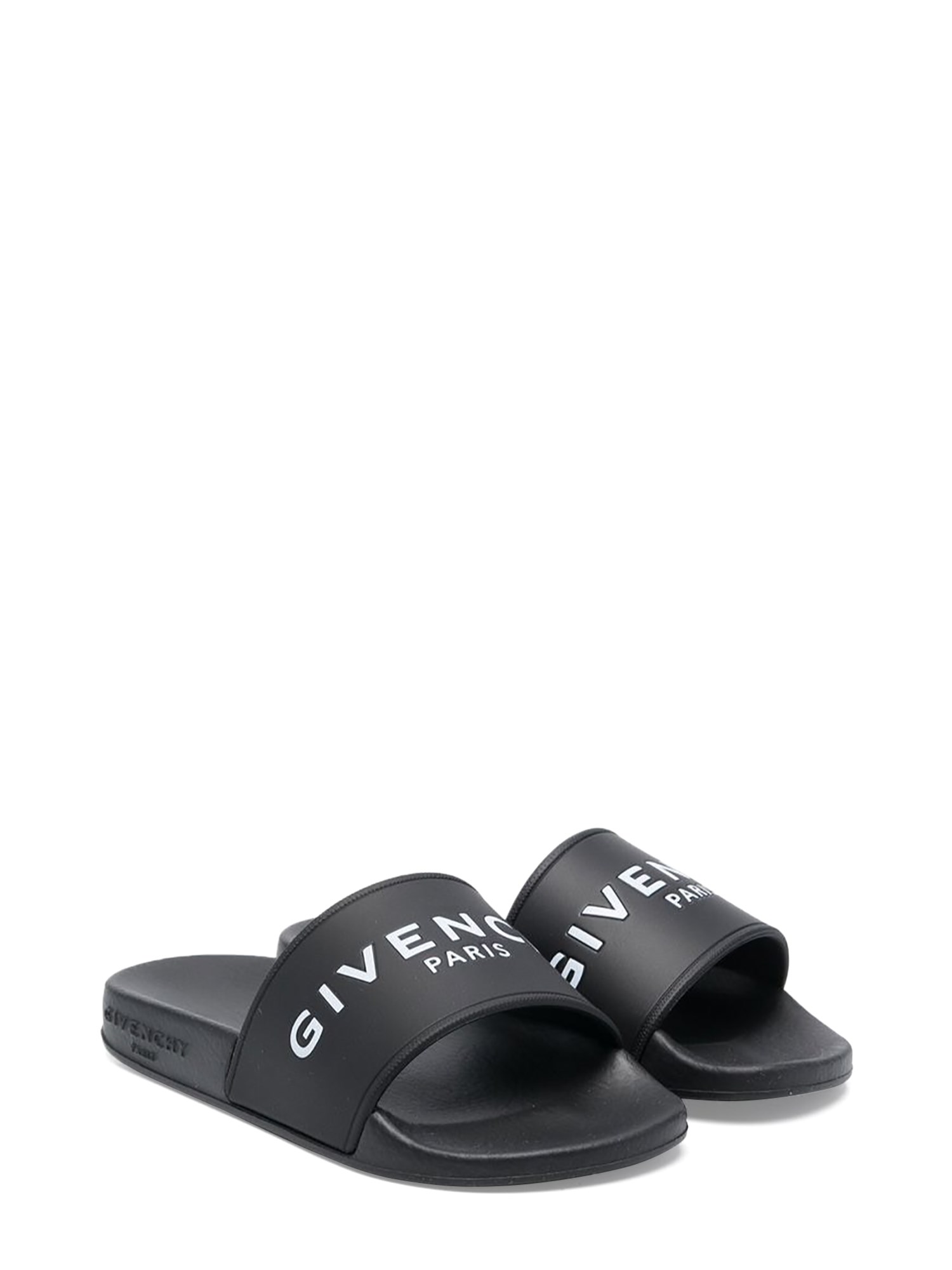 givenchy rubber logo slippers