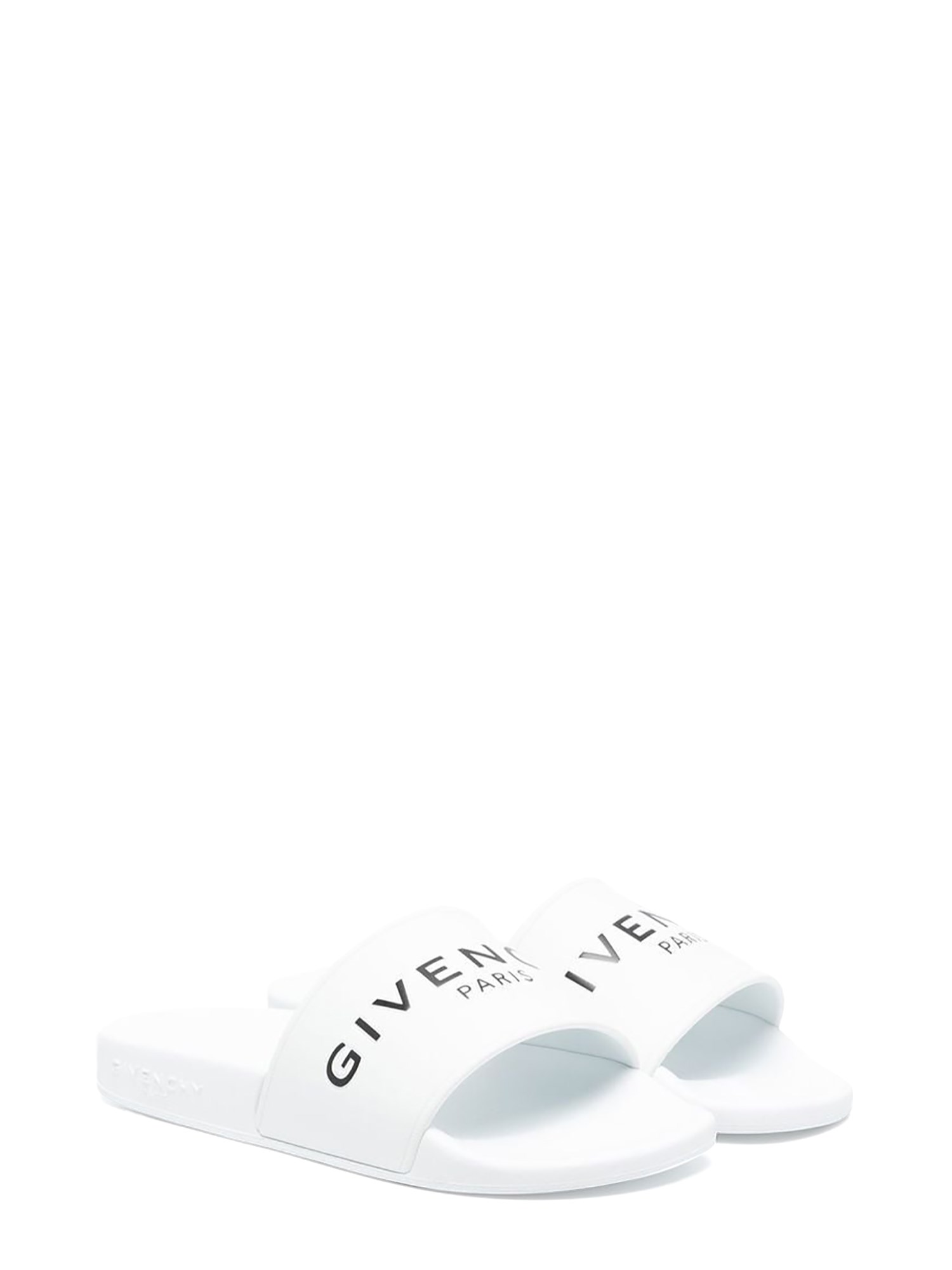 givenchy rubber logo slippers