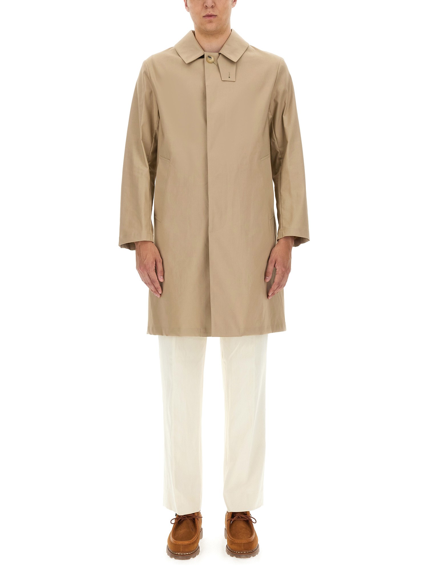 Mackintosh Wolfson Coat In Neutral