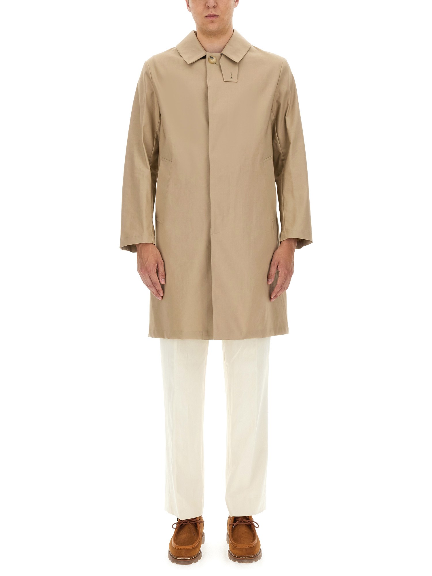 Shop Mackintosh Coat Manchester In Beige