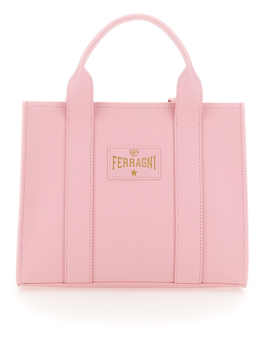 CHIARA FERRAGNI - FAUX LEATHER TOTE BAG WITH SHOULDER STRAP - Eleonora  Bonucci