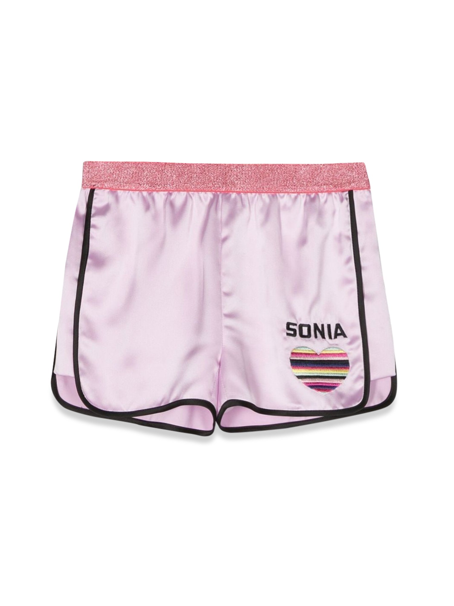 sonia rykiel heart logo shorts