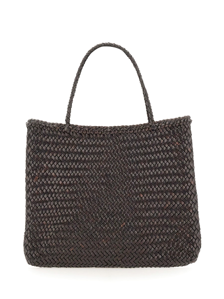 DRAGON DIFFUSION - SOPHIE SMALL WOVEN LEATHER BAG - Eleonora Bonucci