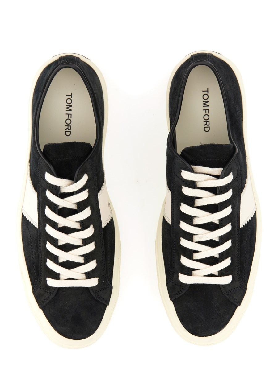 【Tom Ford】 Cambridgeベルベットスニーカー TOM FORD Cambridge Velvet Sneakers | Black | FARFETCH